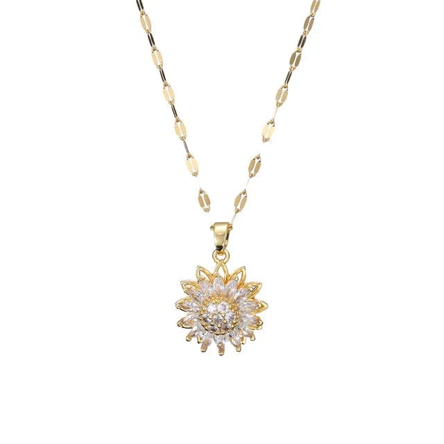🌸 SET FLORAL ELEGANTE 2 EN 1 – COLLAR + ANILLO PARA MUJER ✨