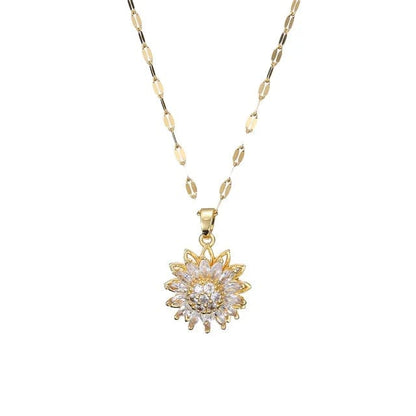 🌸 SET FLORAL ELEGANTE 2 EN 1 – COLLAR + ANILLO PARA MUJER ✨