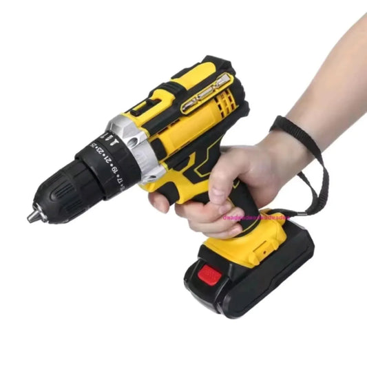 🔧 TALADRO INALÁMBRICO 120W RECARGABLE + KITCOMPLETO DE ACCESORIOS